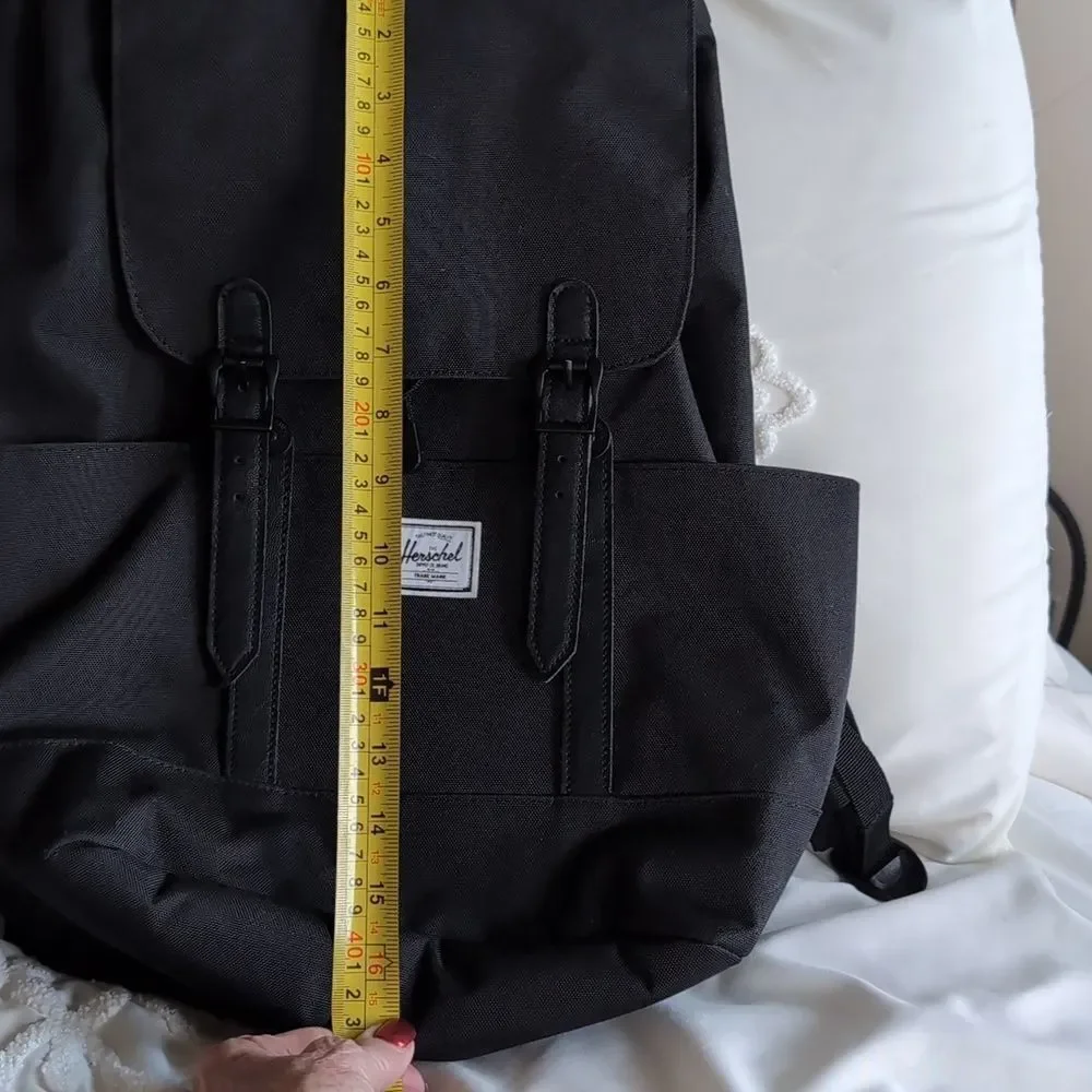Hershel Retreat  Black Canvas CU Backpack UNISEX NWOT